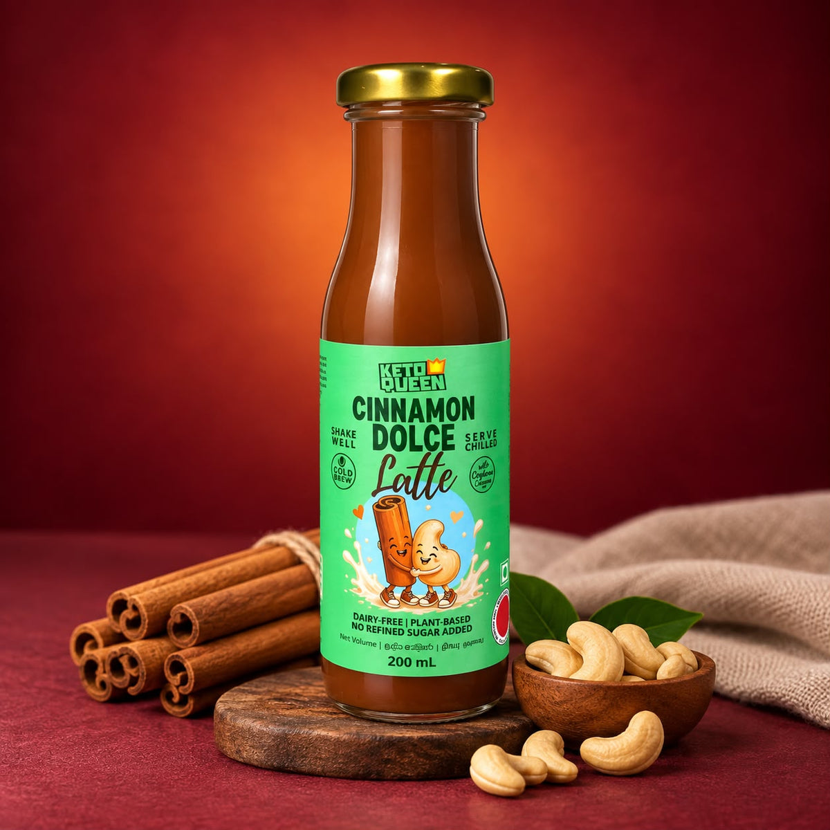 Cashew Milk & Cinnamon Latte (200ml)