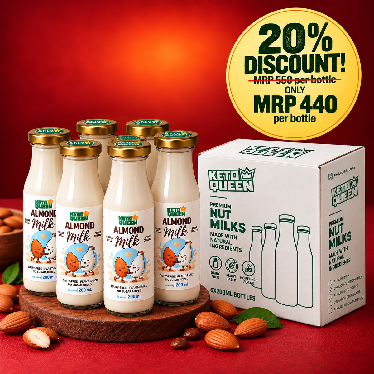 Pure Almond Milk (200ml)